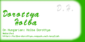 dorottya holba business card